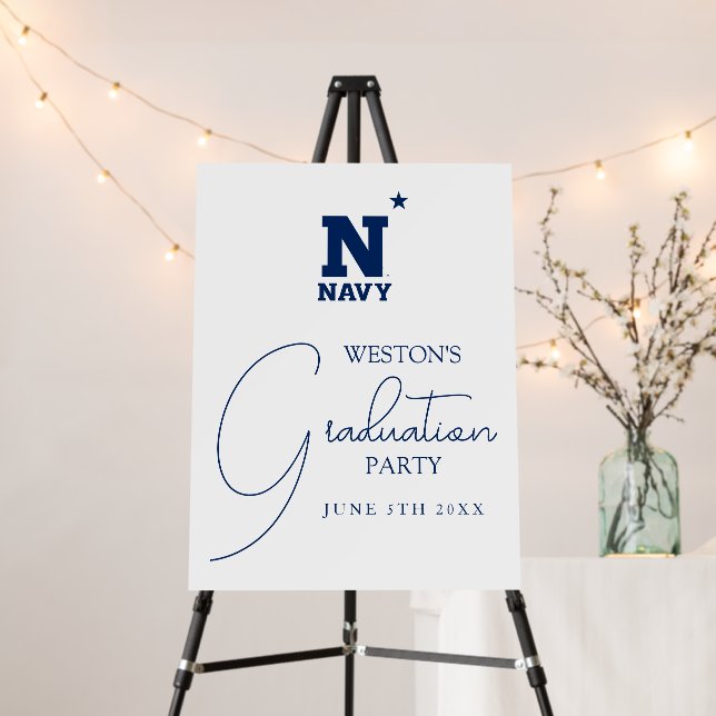 Naval Academy Logo | Graduation Foam Board (In Situ (Stand))