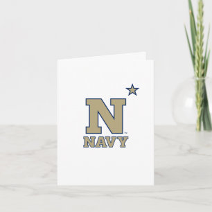 Naval Academy Logo   Graduation Letterpress Thank You Card