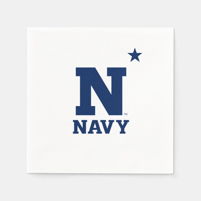 Naval Academy Logo | Graduation Napkins (Front)