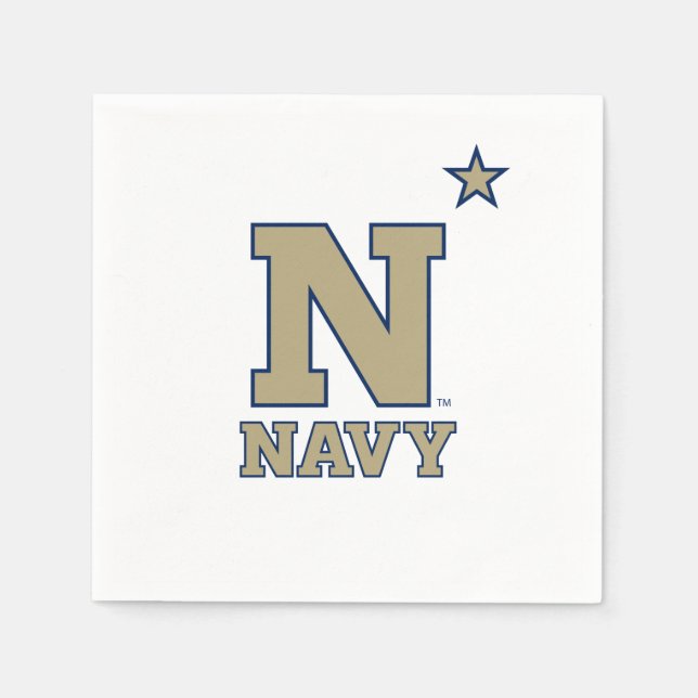 Naval Academy Logo | Graduation Napkins (Front)