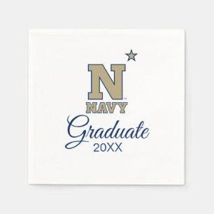 Naval Academy Logo Graduation Napkins