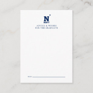 Naval Academy Logo   Graduation Note Card