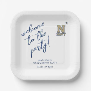 Naval Academy Logo   Graduation Paper Plates