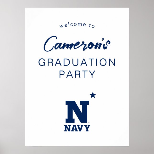 Naval Academy Logo | Graduation Poster (Front)