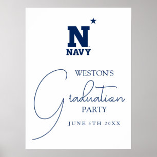 Naval Academy Logo Graduation Poster