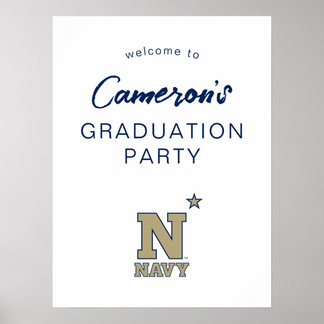 Naval Academy Logo | Graduation Poster (Front)