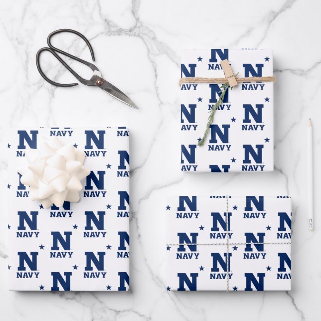 Naval Academy Logo | Graduation Wrapping Paper Sheets (Front)