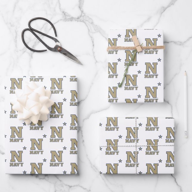 Naval Academy Logo | Graduation Wrapping Paper Sheets (Front)