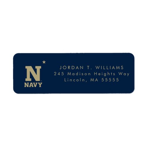 Naval Academy Logo Label