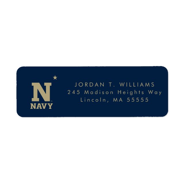 Naval Academy Logo Label (Front)