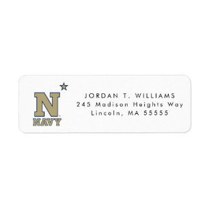 Naval Academy Logo Label