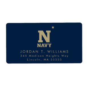 Naval Academy Logo Label
