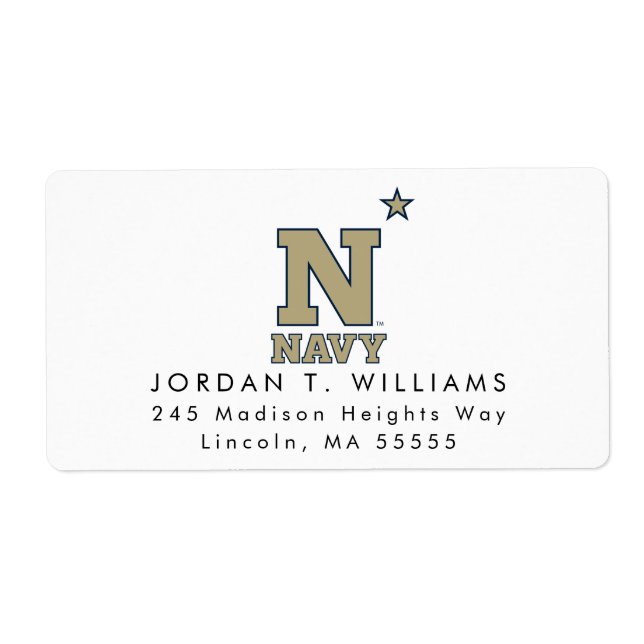Naval Academy Logo Label (Front)