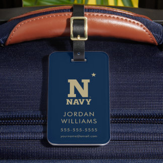 Naval Academy Logo Luggage Tag