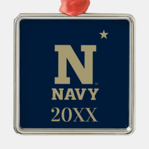 Naval Academy Logo Metal Ornament
