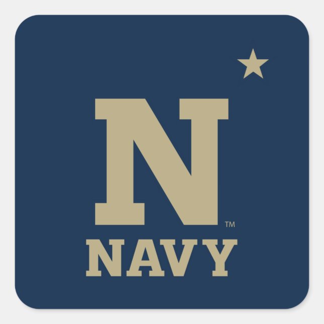 Naval Academy Logo Square Sticker (Front)