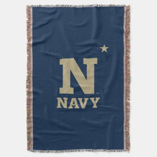 Naval Academy Logo Throw Blanket