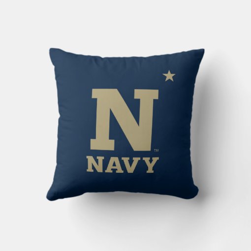 Naval Academy Logo Throw Pillow Zazzle