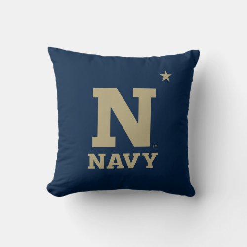 Naval Academy Logo Throw Pillow