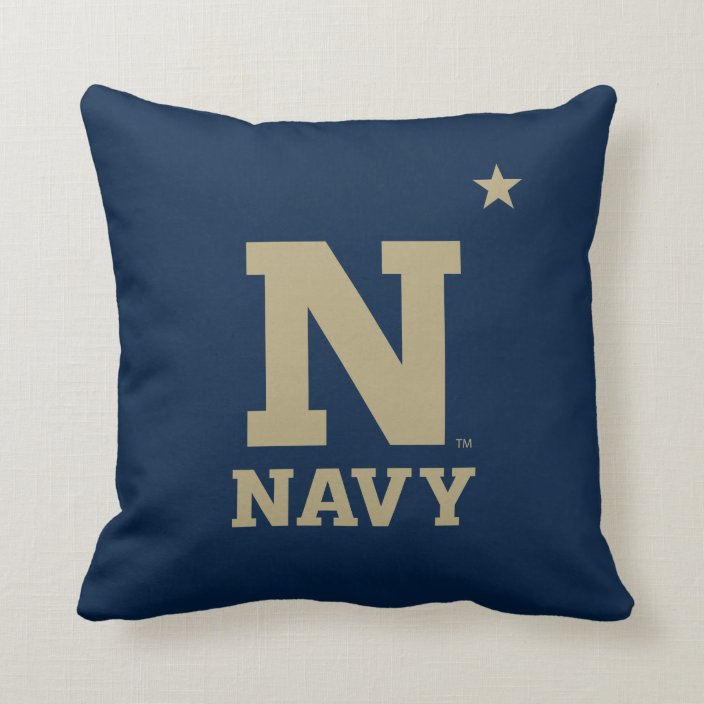 Naval Academy Logo Throw Pillow