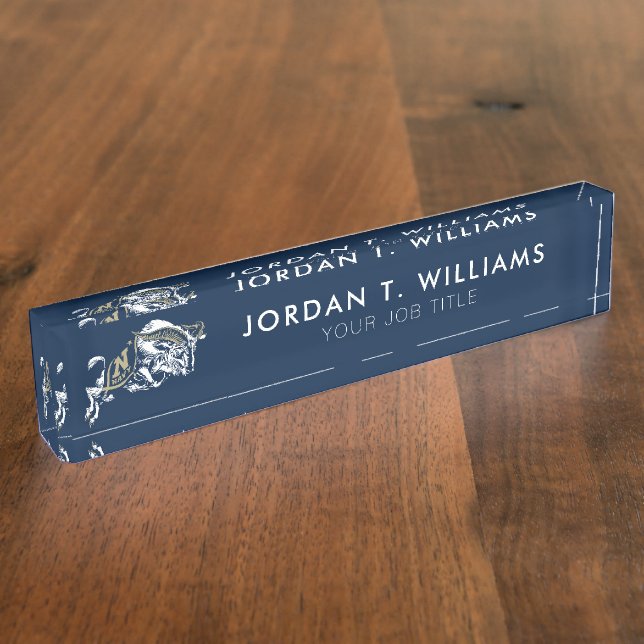 Naval Academy Midshipmen Desk Name Plate (Side)