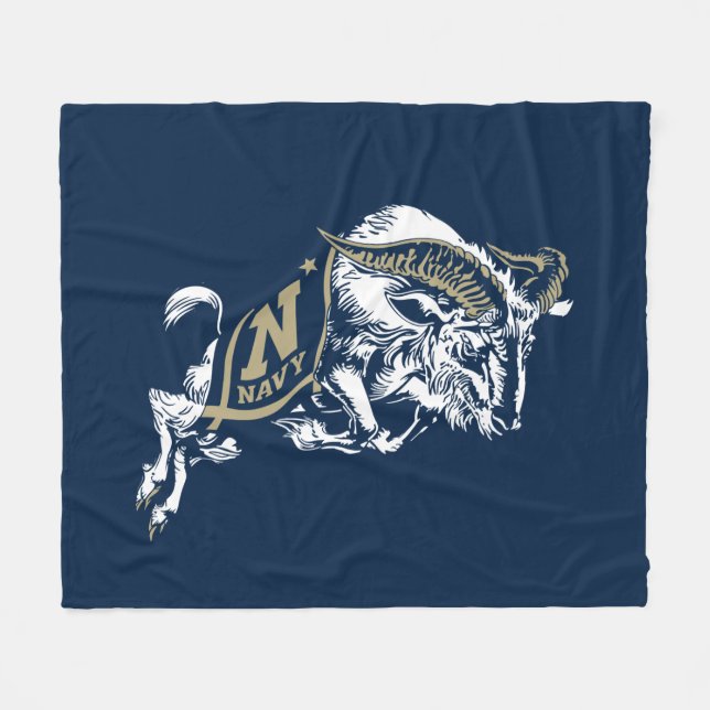 Naval Academy Midshipmen Fleece Blanket (Front (Horizontal))