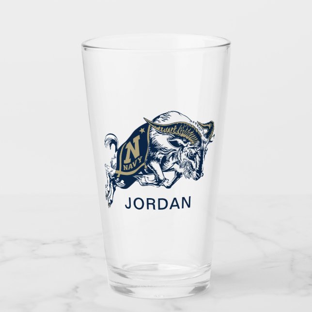 Naval Academy Midshipmen Glass (Front)