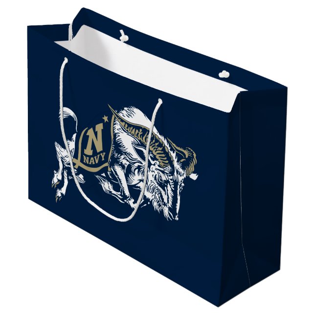 Naval Academy Midshipmen Large Gift Bag (Front Angled)