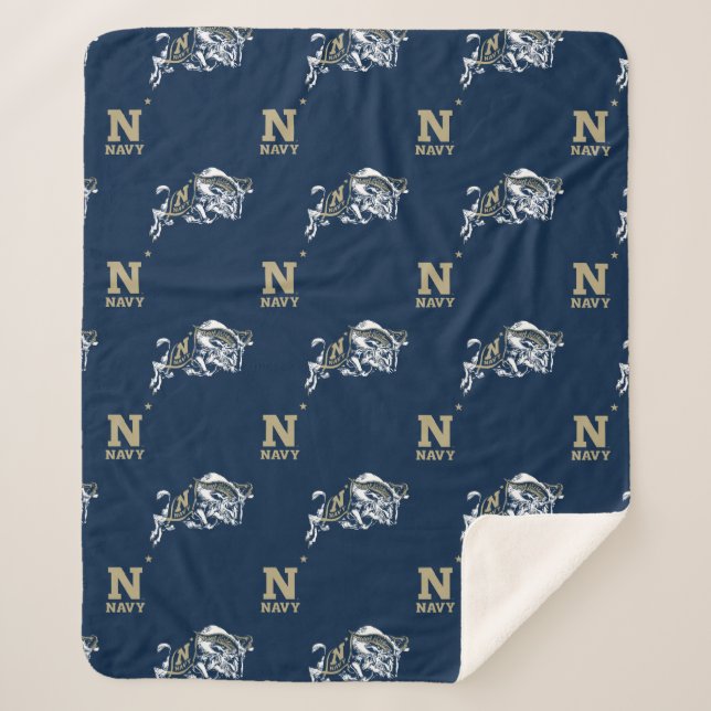 Naval Academy Midshipmen Sherpa Blanket (Front)