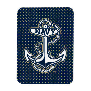 Naval Academy Polka Dot Pattern Magnet