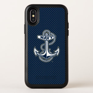 Naval Academy Polka Dot Pattern OtterBox Symmetry iPhone XS Case
