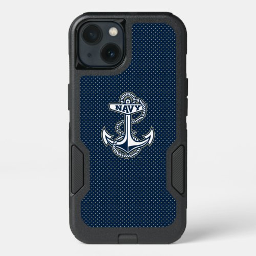 Naval Academy Polka Dot Pattern iPhone 13 Case