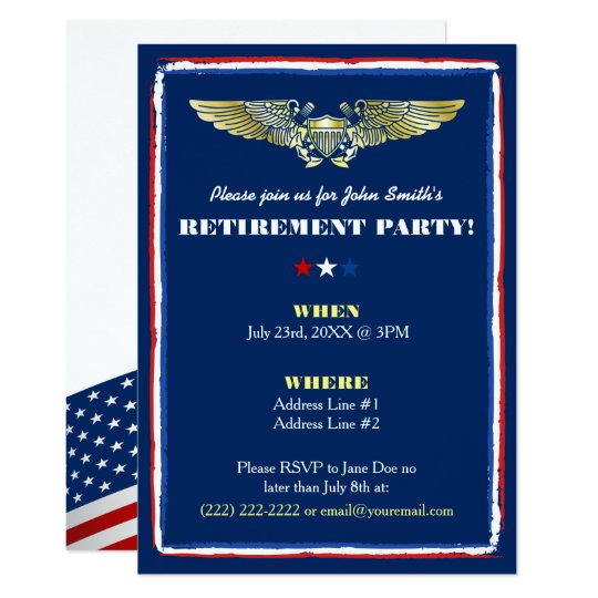 Air Force Retirement Invitations 3