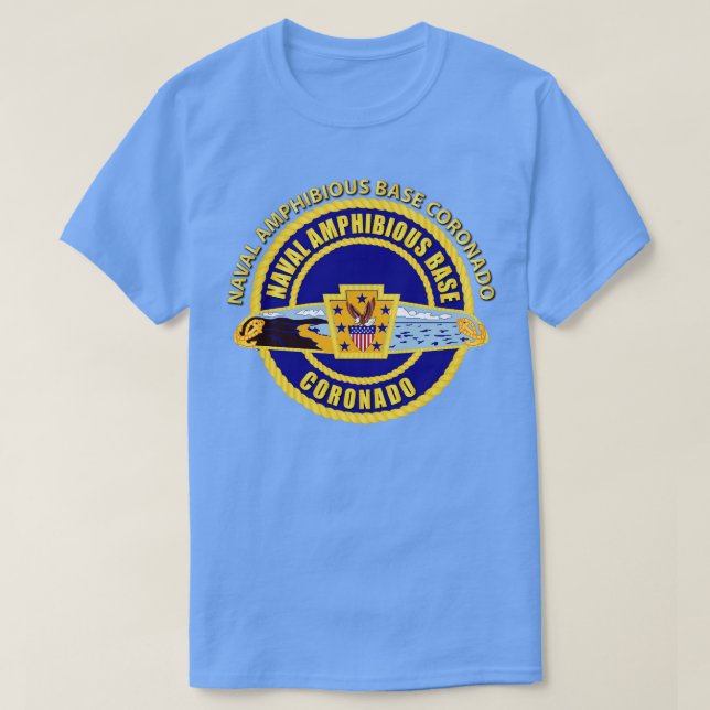 Naval Amphibious Base Coronado w Txt T-Shirt (Design Front)