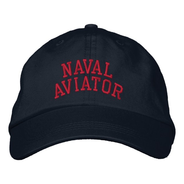 Naval Aviator Embroidered Baseball Hat (Front)
