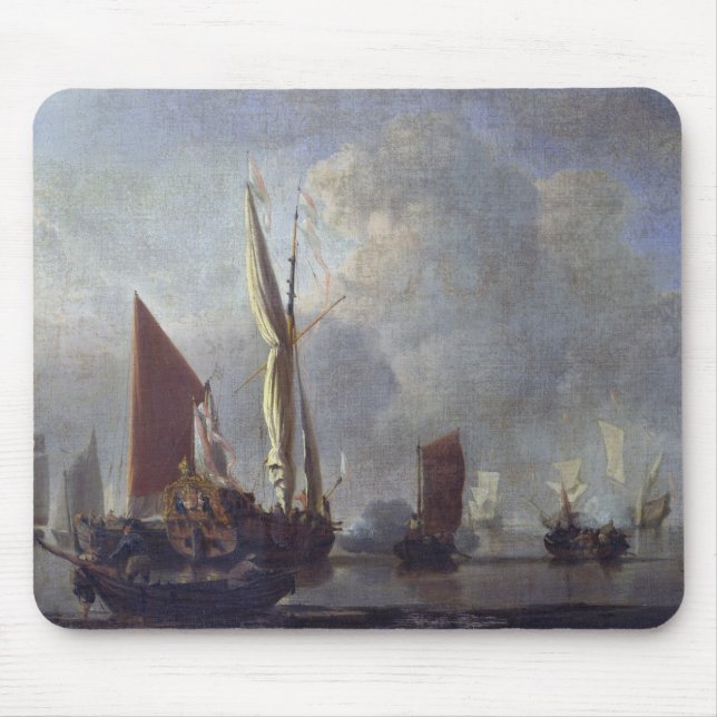 Naval Battle Mouse Pad (Front)