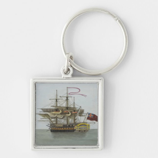 Naval battleship keychain (Front)