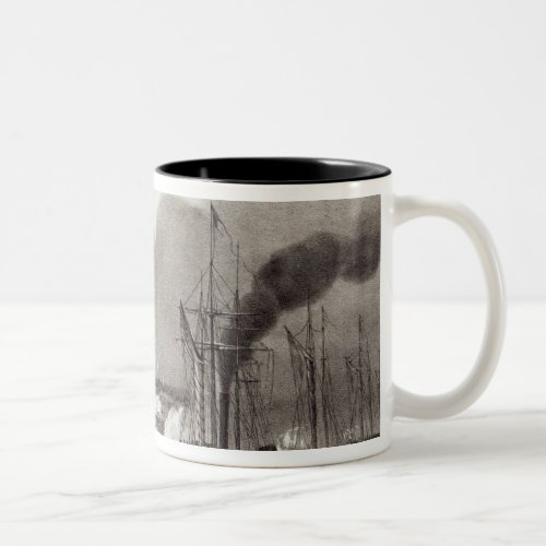 Naval Bombardment of Vera Cruz Two_Tone Coffee Mug