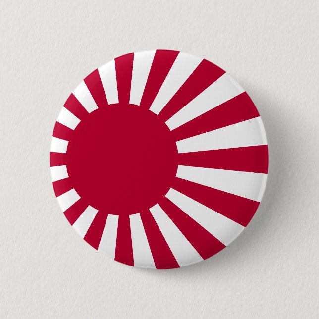 Naval Ensign Of Japan, Japan Pinback Button (Front)