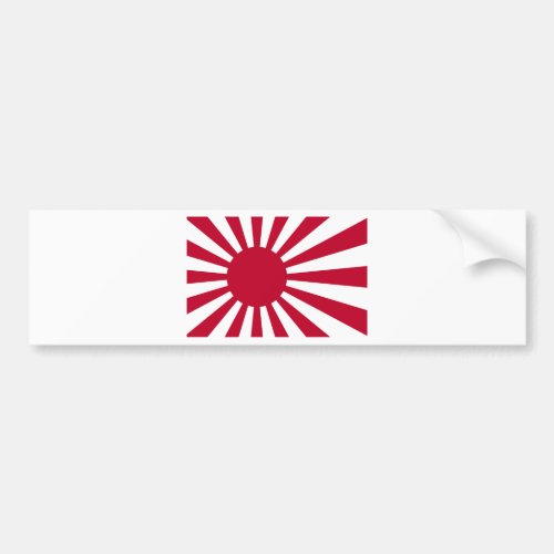 Naval Ensign of Japan _ Japanese Rising Sun Flag Bumper Sticker