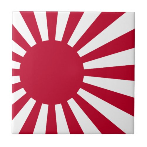 Naval Ensign of Japan _ Japanese Rising Sun Flag Tile