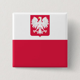 Naval Ensign Of Prl, Poland flag Pinback Button