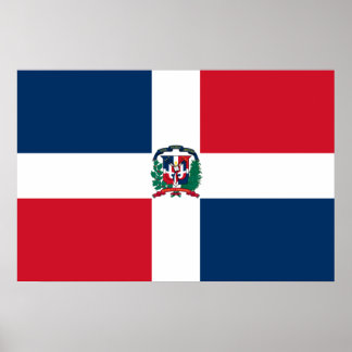 Naval Ensign Of The Dominican Republic, Dominica Poster