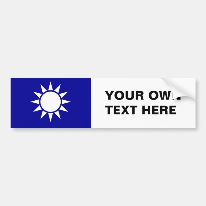 Naval Jack of China Bumper Stickers