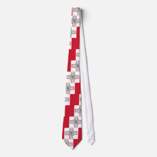 Naval Jack Of Malta, Maldives flag Tie