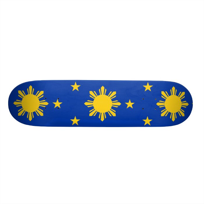 Naval Jack Of The Philippines, Panama Custom Skate Board