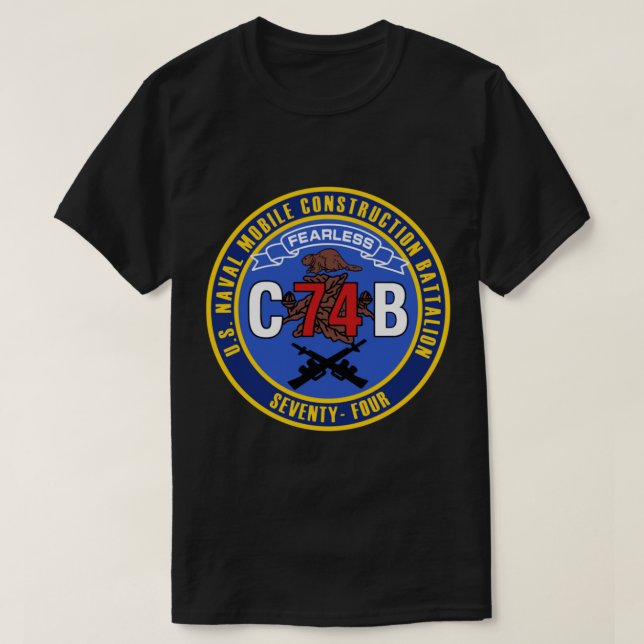 Naval Mobile Construction Battalion 74 (NMCB-74)   T-Shirt (Design Front)