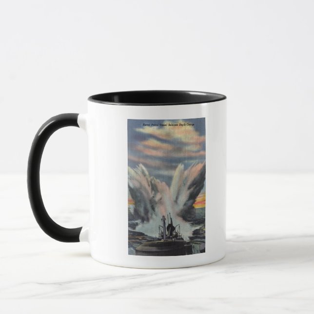 Naval Patrol Vessel Releases Depth Charge Mug (Left)