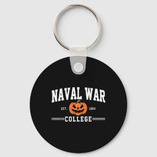 Naval War College Arch Halloween Design Vintage Fu Keychain