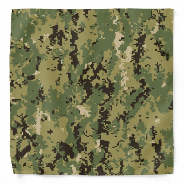Naval Woodland Camouflage Bandana (Front)